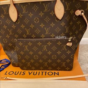 BRAND NEW LOUIS VUITTON Neverfull mm Pochette